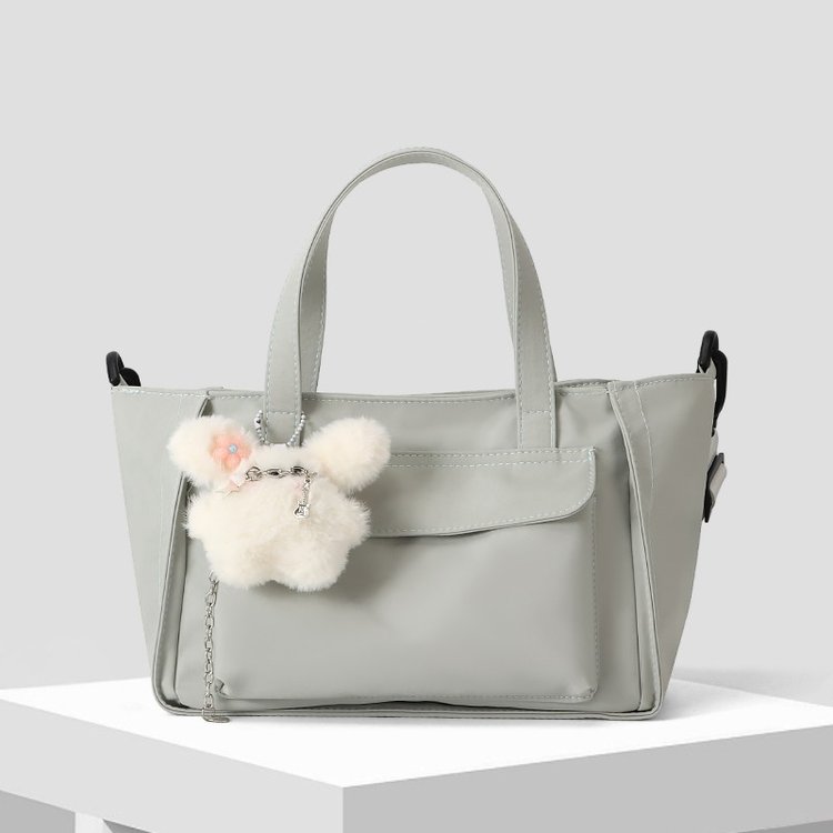 Nylon Crossbody Shoulder Bag with Zipper Closure Summer 2025 One Size