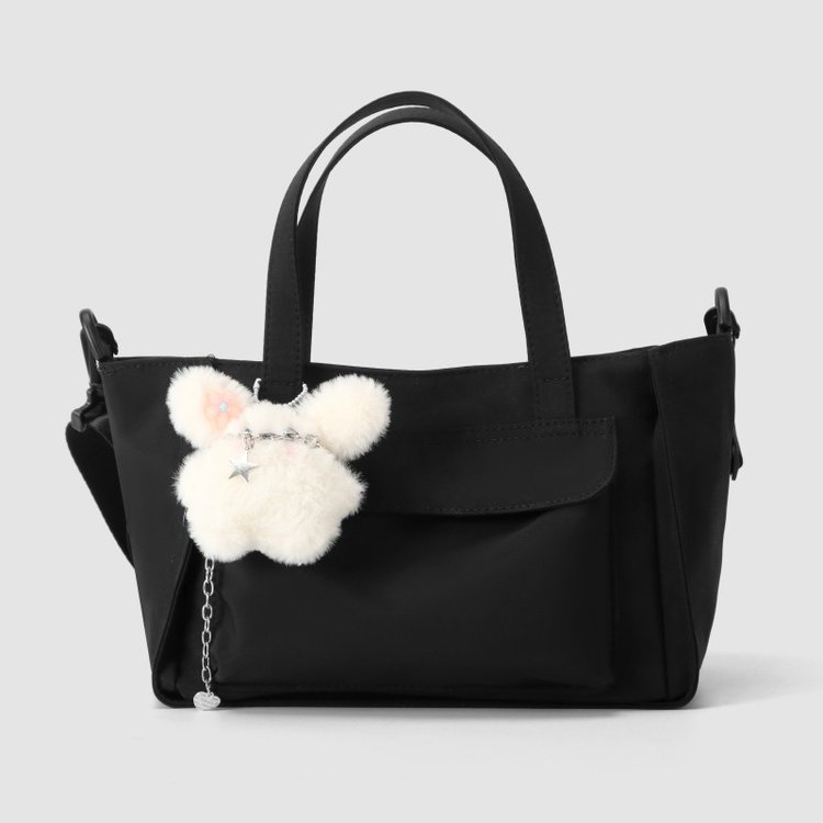 Nylon Crossbody Shoulder Bag with Zipper Closure Summer 2025 One Size - Image 4