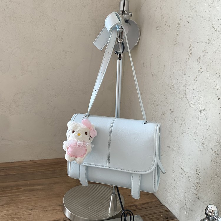 PU Small Square Bag with Clip Detail - Shoulder Crossbody Handbag for Summer 2026 - Image 3