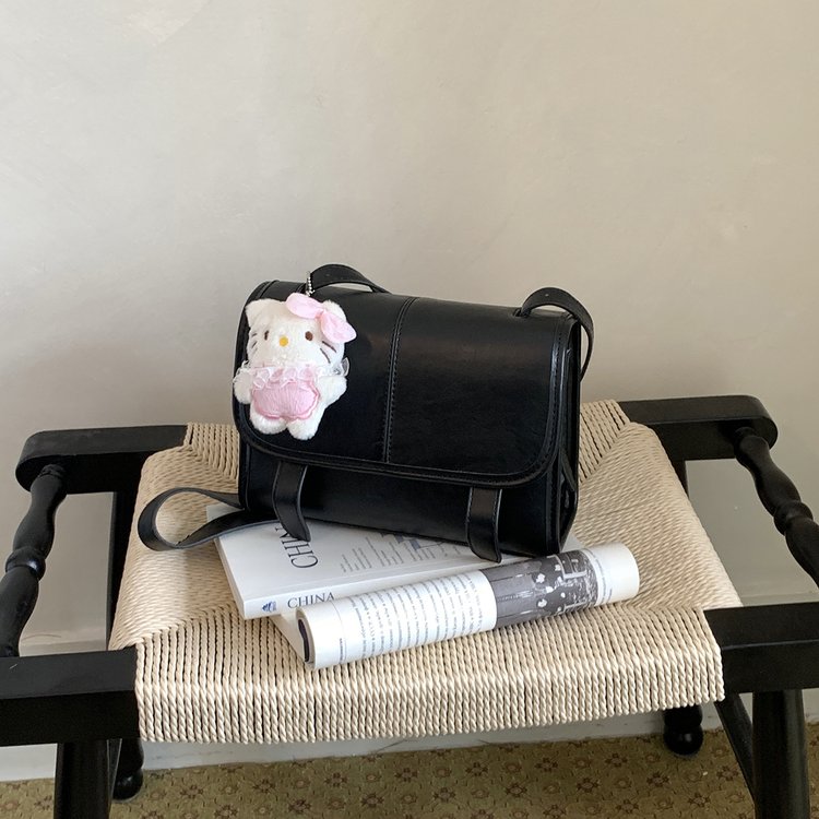 PU Small Square Bag with Clip Detail - Shoulder Crossbody Handbag for Summer 2026 - Image 2