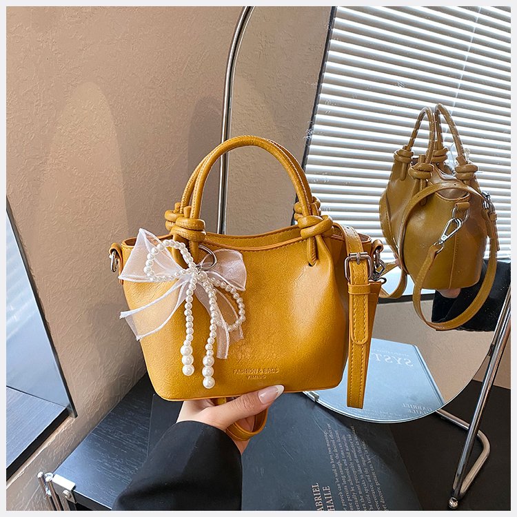 Women's Casual Minimalist Shoulder Crossbody Handbag with Zip Closure and Topstitch Detail - Image 2